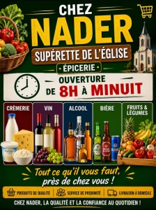 Chez NADER - Supérette de l'église à Villeneuve sur Yonne